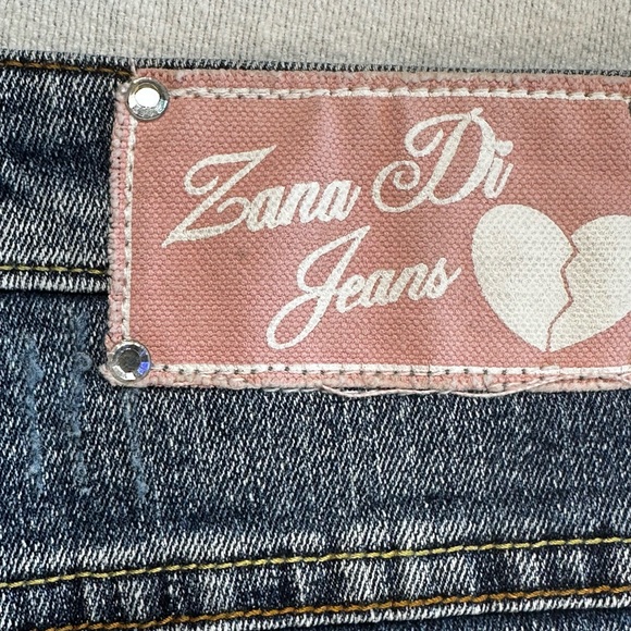 Bootcut Embellished western Boho Jeans Size 20 – Rhinestone Detail Denim - Picture 5 of 16